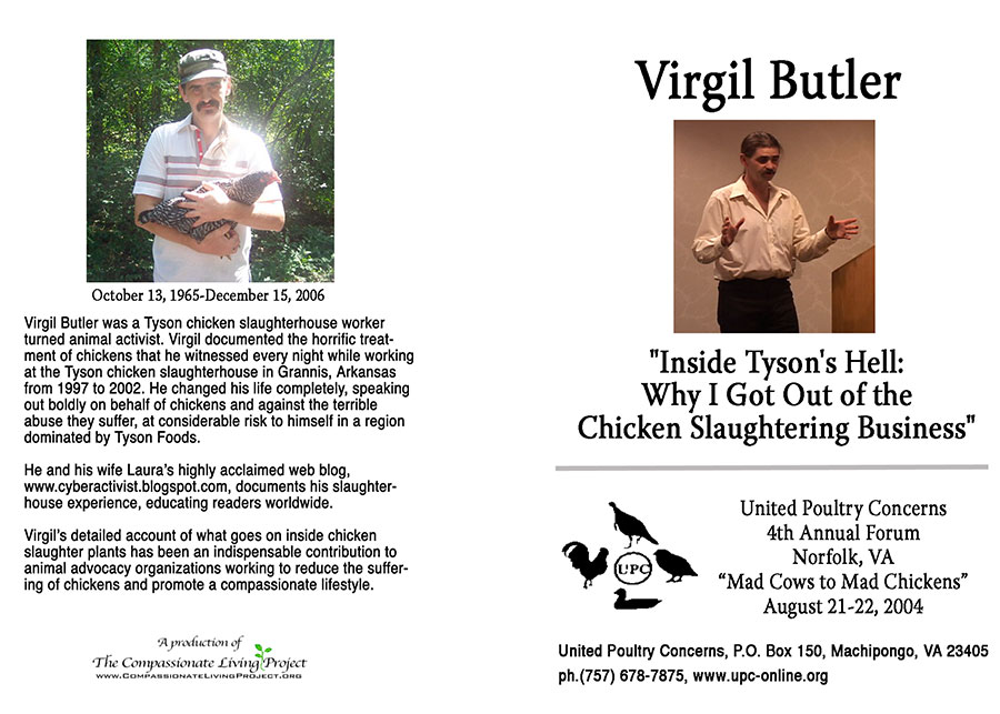 INSIDE  TYSON’S HELL: WHY I GOT OUT OF THE CHICKEN SLAUGHTERING BUSINESS