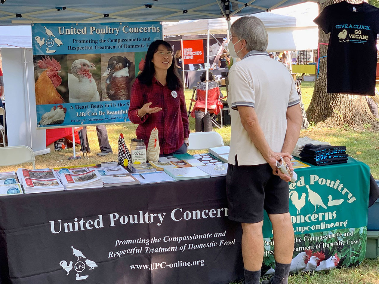 Liqin Tabling at 2021 Richmond Vegfest