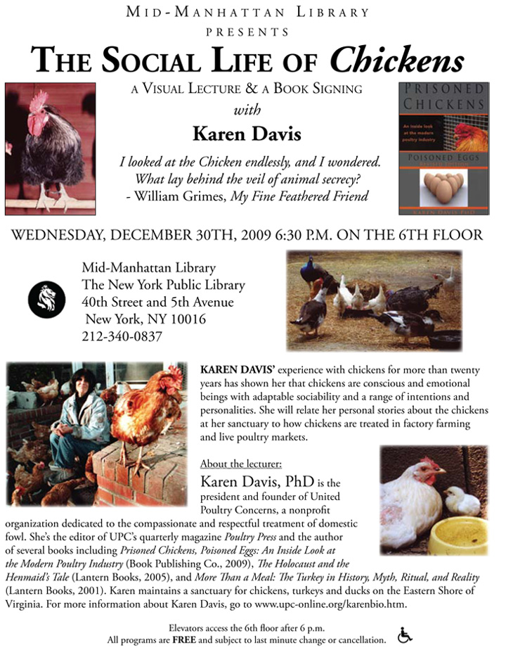 NY Library Social Life of Chickens