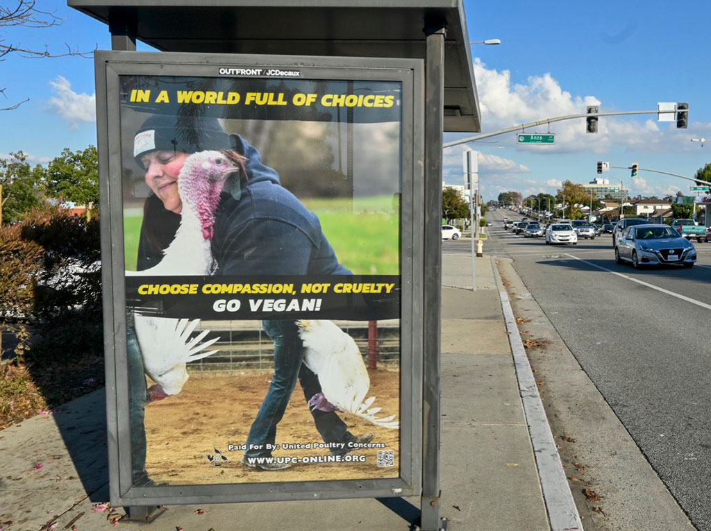 UPC Bus Shelter Ad in Los Angeles