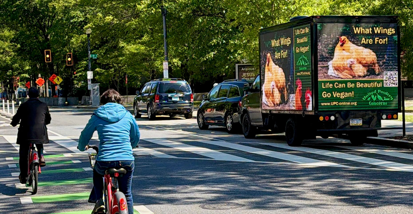 What Wings Are For! truck driving around downtown Washington, DC May 2-4 for 8 hours each day.