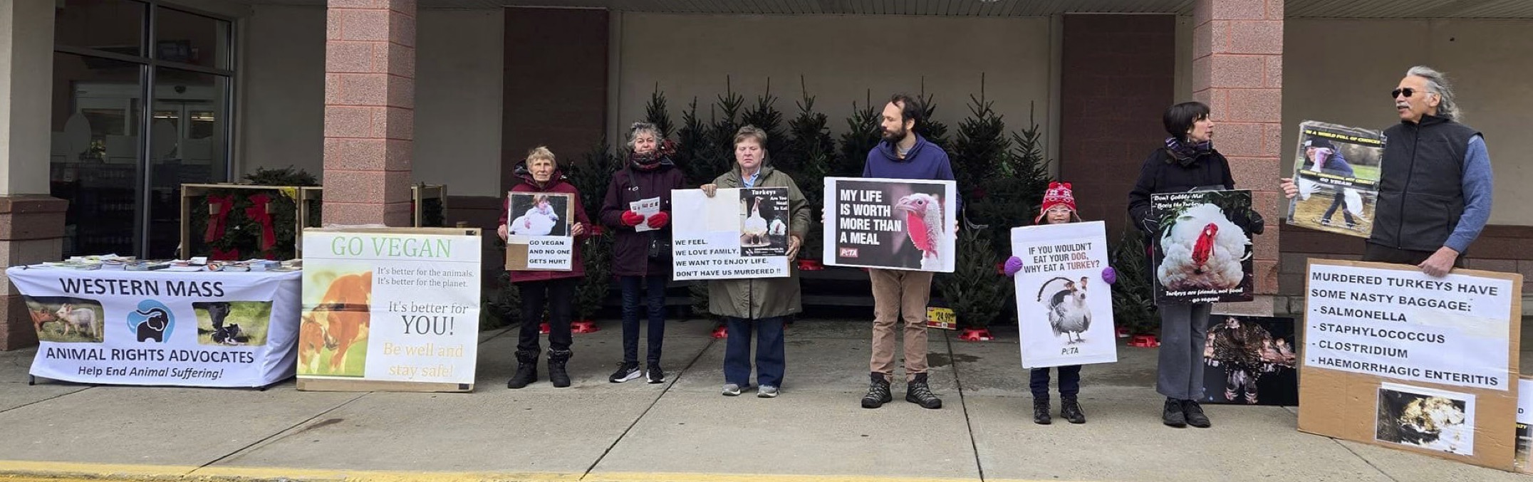 Western Mass. Animal Rights Advocates at Stop & Stop, Hadley, MA