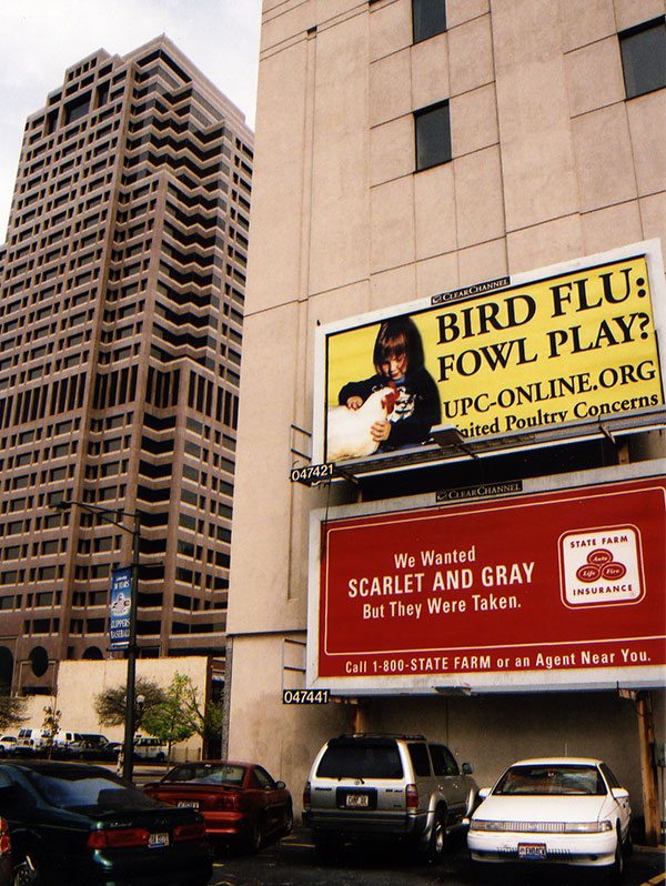 Bird Flu: Fowl Play? Billboard in Cleveland